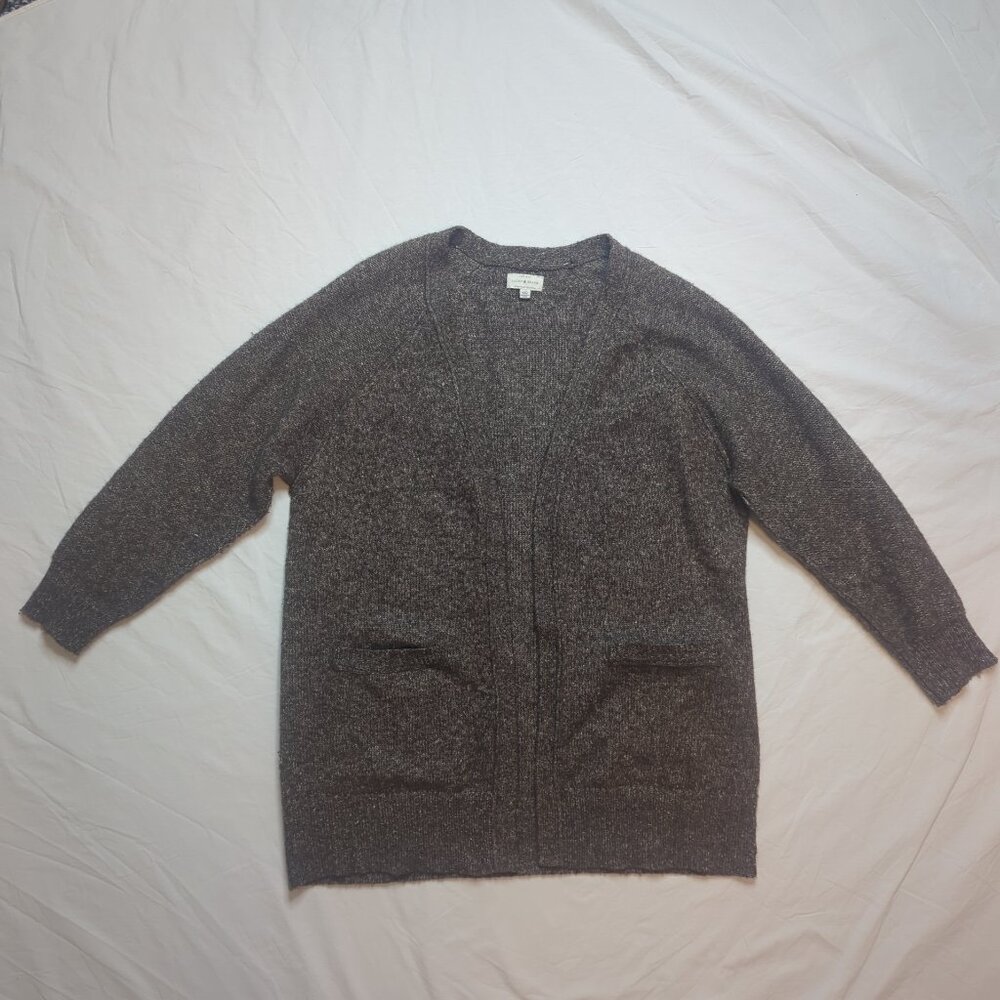 Lucky Brand Brown Cardigan Sweater, Size Large